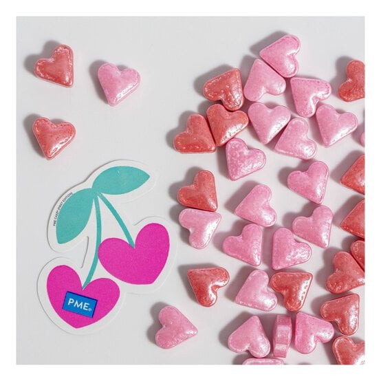 PME Pink Heart Sprinkle Charms 25g  image number 3