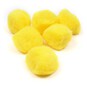 Yellow Pom Poms 5cm 6 Pack image number 1