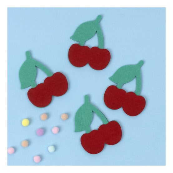 Felt Cherries 4 Pack image number 1