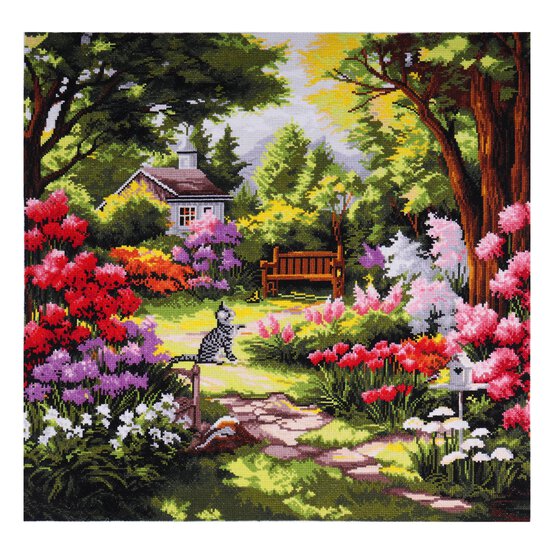 Trimits Garden XL Cross Stitch Kit 62cm x 40cm image number 2