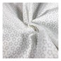White Burnout Small Daisy Fabric by the Metre image number 1