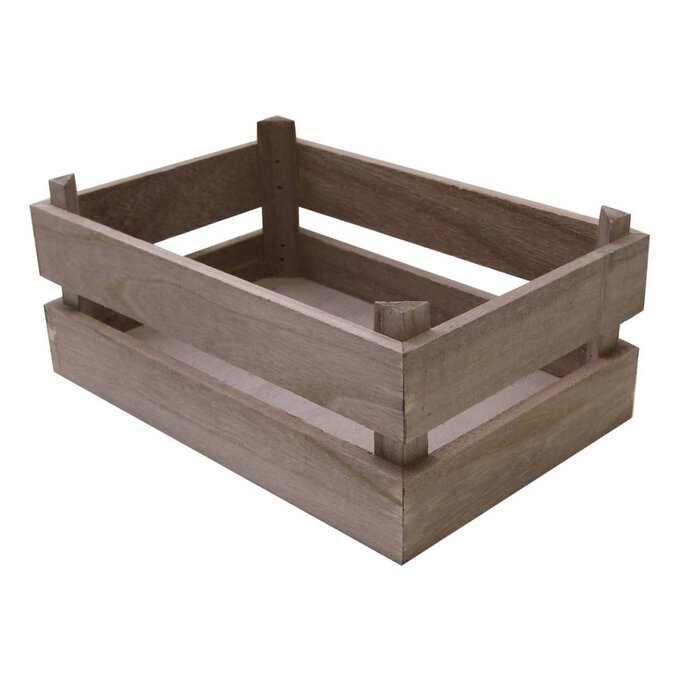 Mini Wooden Crate 24cm x 16cm x 10cm