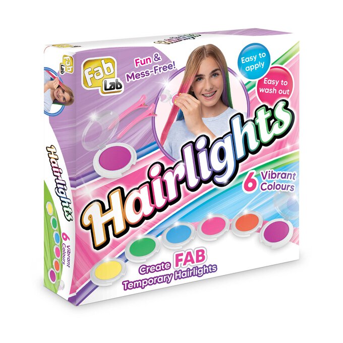 FabLab Hairlights Temporary Chalk Highlights Kits Hobbycraft
