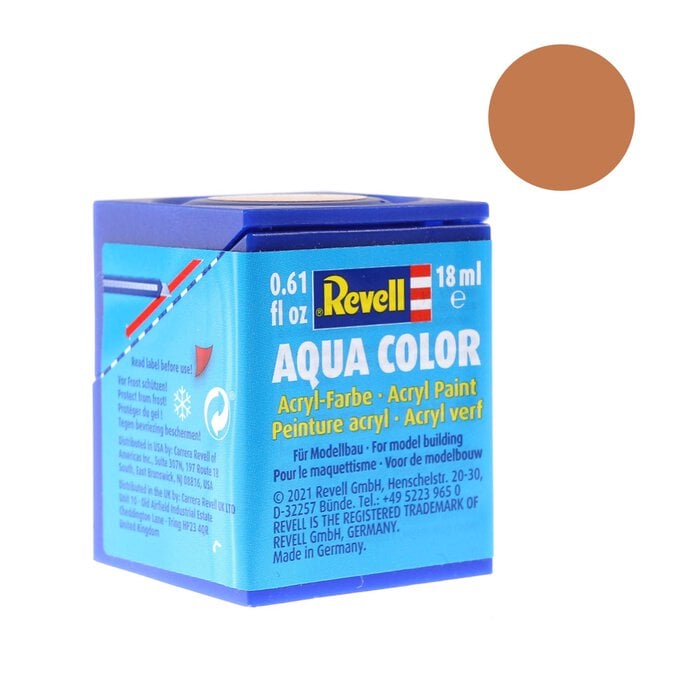 Revell Orange Clear Aqua Colour Acrylic Paint 18ml (730) image number 1