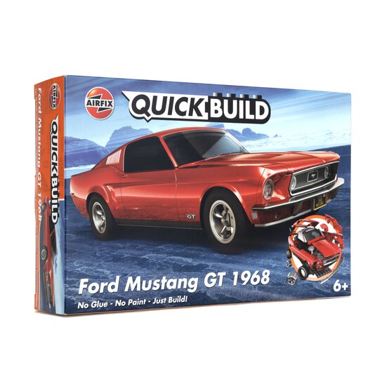 Airfix Quickbuild Ford Mustang GT 1968 Model Kit image number 1