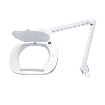 Lightcraft Wide Lens LED Magnifier Lamp with Dual Dimmer Function