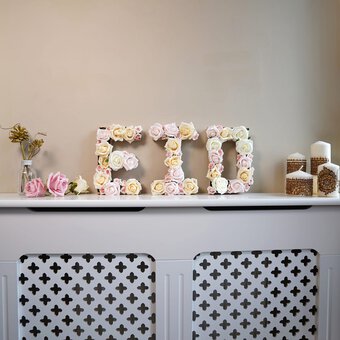 How to Make Floral Letters for Eid