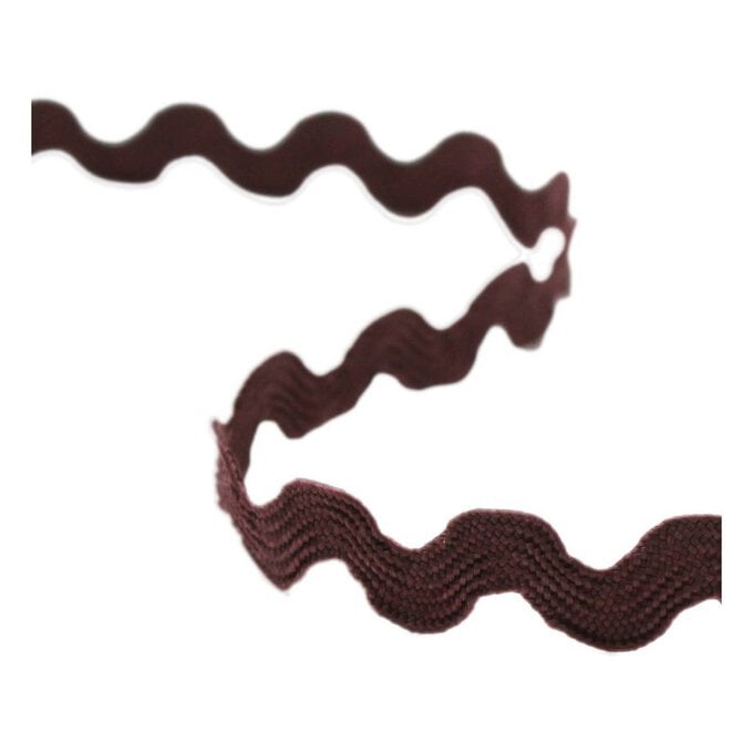 Chocolate Ric Rac Ribbon 6mm x 4m image number 1
