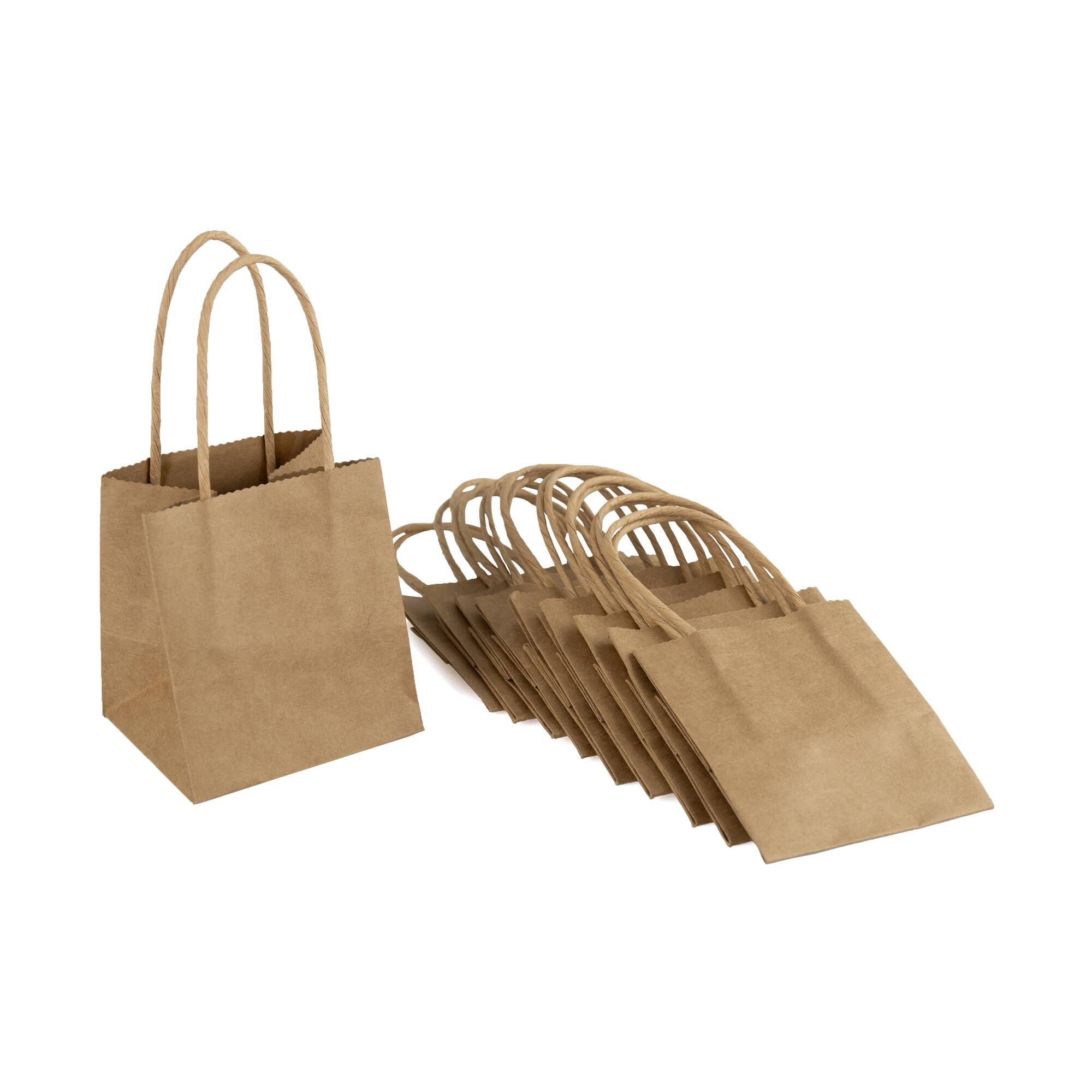 Kraft Favour Paper Bags 10cm x 9cm 10 Pack Hobbycraft