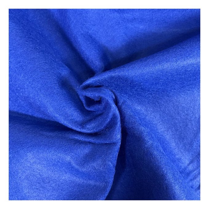 Royal Blue Felt Fabric by the Metre image number 1