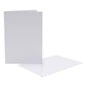 White Geometric Embossed Cards and Envelopes 5 x 7 Inches 8 Pack image number 1