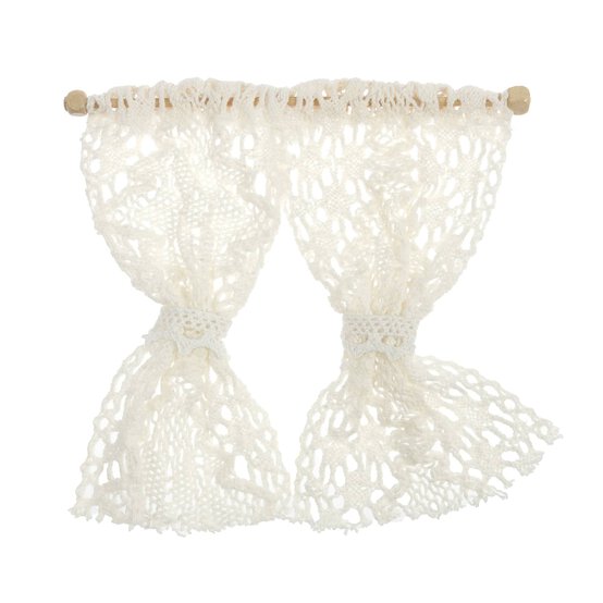 Doll&rsquo;s House White Net Curtains image number 1