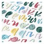 Matt Pastel Uppercase Puffy Script Alphabet Stickers image number 2