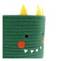 Green Dinosaur Cotton Rope Basket 30cm x 18cm  image number 3