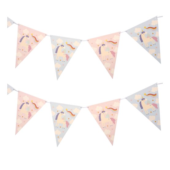 Unicorn Party Bunting 2m image number 1