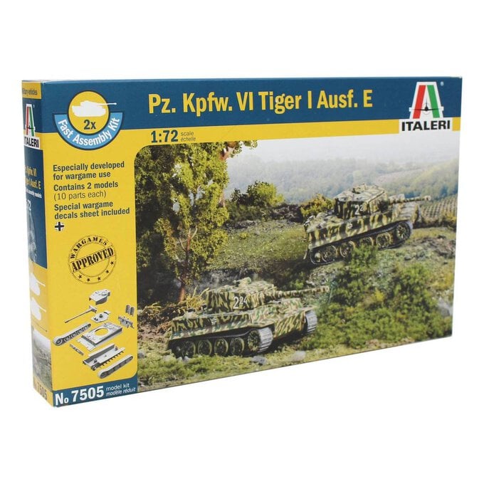 Italeri Pz.Kpfw.VI Tiger Tank I Ausf.E Model Kit 7505 image number 1