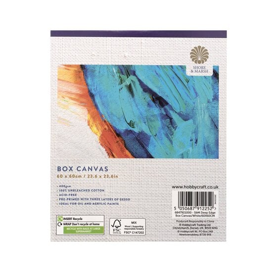 Shore & Marsh Deep Edge Box Canvas 60cm x 60cm image number 8