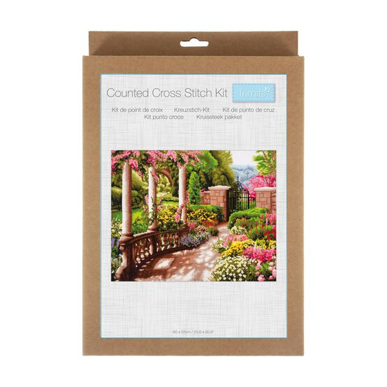 Trimits Extra Large Peace Garden Counted Cross Stitch Kit image number 1