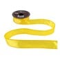 Yellow Wire Edge Satin Ribbon 25mm x 3m image number 2