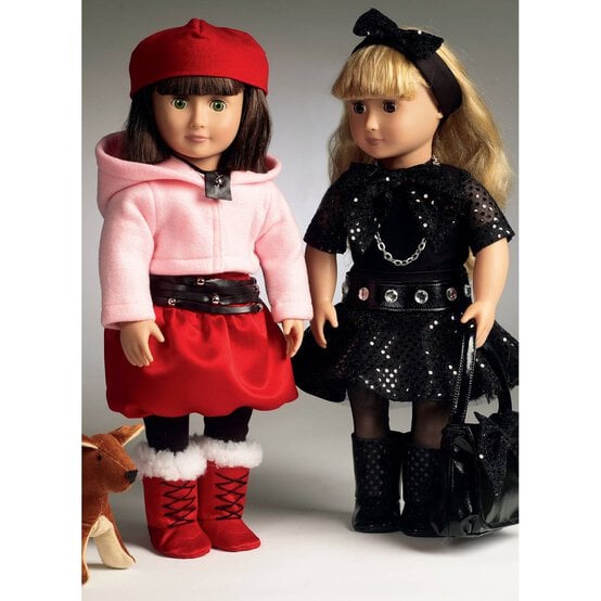 McCall&rsquo;s Doll Clothes Sewing Pattern M6669 image number 3