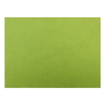 Lime Green Polyester Felt Sheet A4