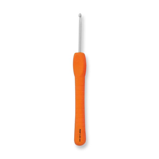 Pony Orange Easy Grip Crochet Hook 3mm x 14cm image number 1