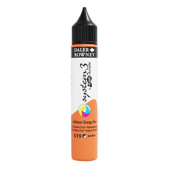 Daler-Rowney System3 Cadmium Orange Hue Fluid Acrylic 29.5ml (619)