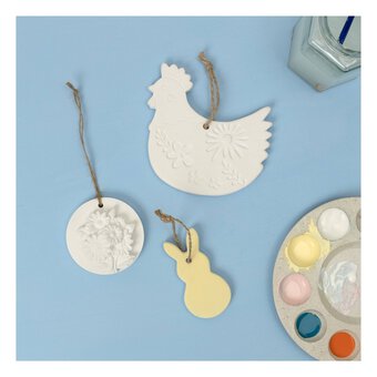 Hanging Ceramic Chicken Decoration 12.5cm