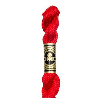 DMC Red Pearl Cotton Thread Size 5 25m (666)