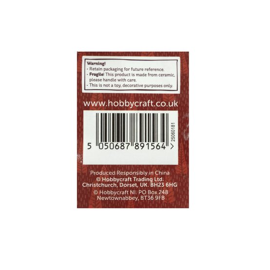 Hanging Ceramic Patterned Tree Decoration 11cm image number 4