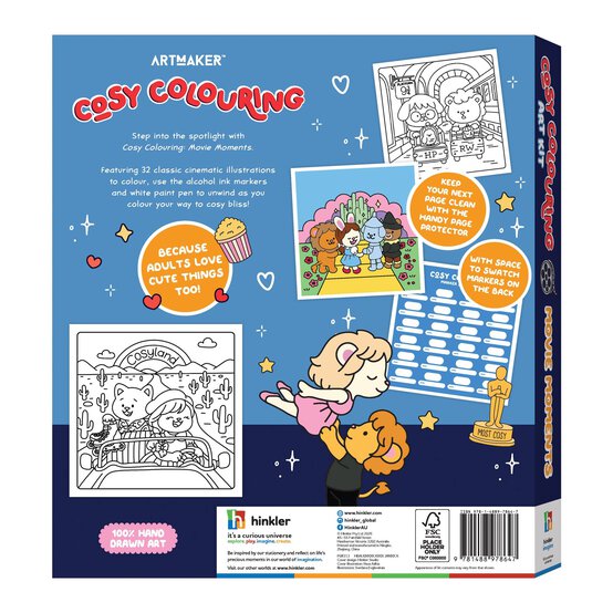 Cosy Colouring: Movie Moments Art Kit image number 5