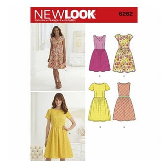 New Look Women's Dress Sewing Pattern 6262