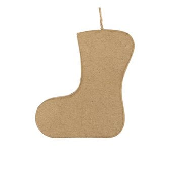 Mache Hanging Stocking Decoration 9cm