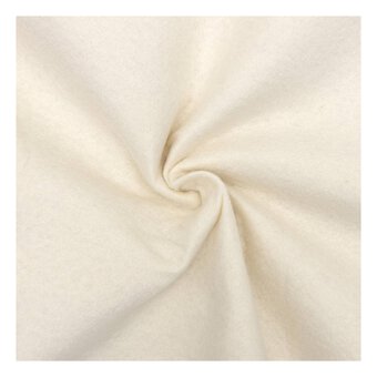 Cream Felt Fabric by the Metre