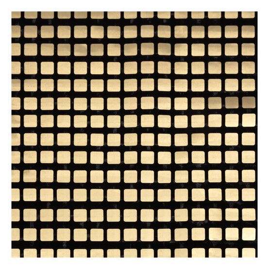 Gold Square Sequin Polyester Fabric by the Metre image number 2