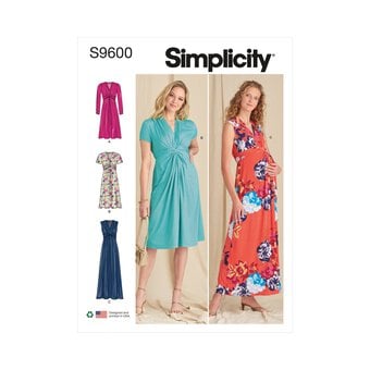 Simplicity Knit Dress Sewing Pattern S9600 (16-24)