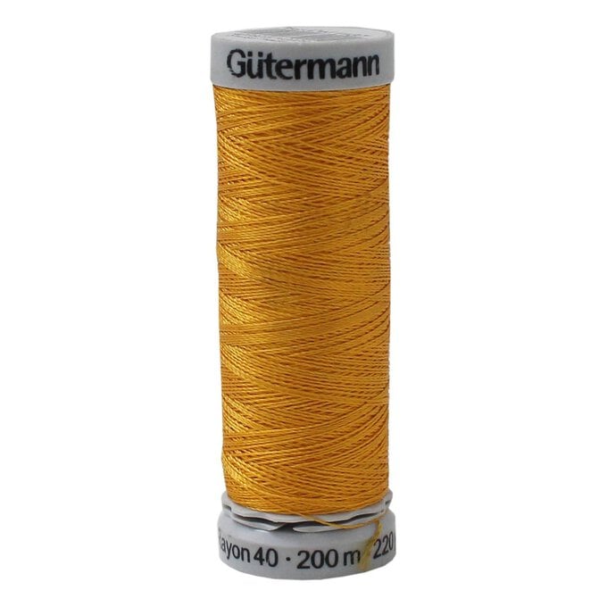 Gutermann Gold Sulky Rayon 40 Weight Thread 200m (1137) image number 1