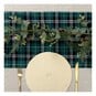 Green Tartan Printed Table Runner 33cm x 1.8m image number 2