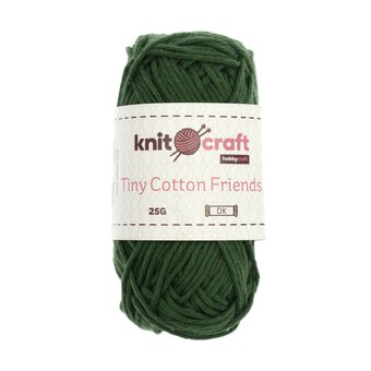 Knitcraft Dark Green Tiny Cotton Friends Yarn 25g