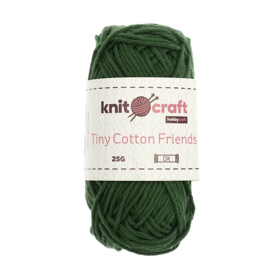 Knitcraft Dark Green Tiny Cotton Friends Yarn 25g image number 1