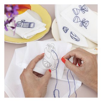 Table Napkin Embroidery Kit