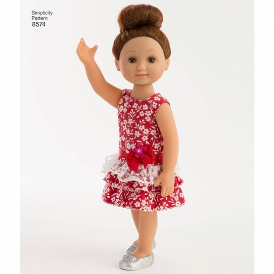 Simplicity Doll Clothes Sewing Pattern 8574 image number 8