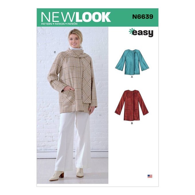 New Look Women’s Poncho and Jacket Sewing Pattern N6639 image number 1