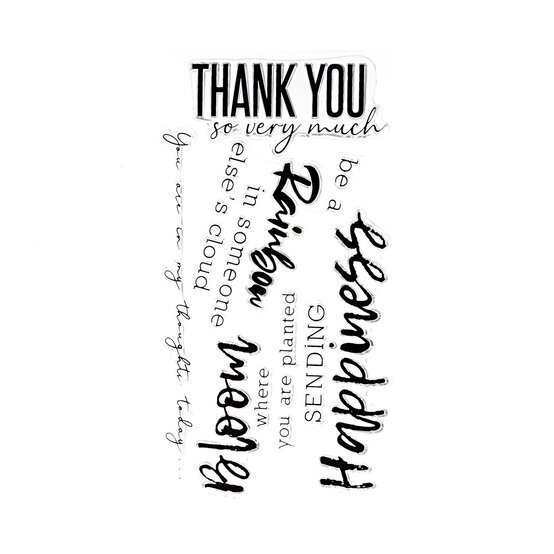 Sizzix Sunny Sentiments 1 Stamp Set 5 Pieces image number 2