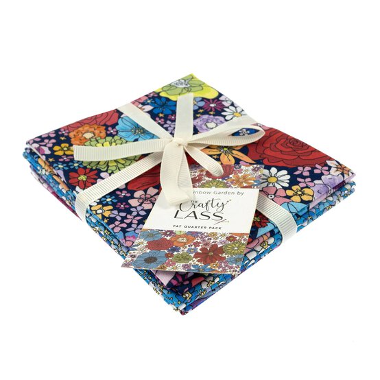 Blue Rainbow Garden Cotton Fat Quarters 4 Pack image number 7