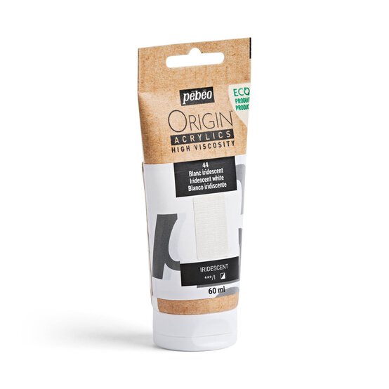 Pebeo Origin Iridescent White Acrylic Paint 60ml  image number 1
