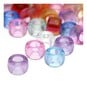 Mixed Iridescent Pastel Pony Beads 50g image number 2