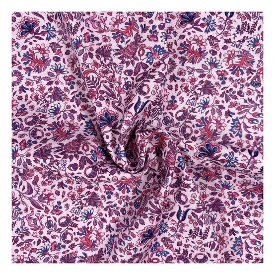 V&A Regency Threads Blushing Floret Cotton Fabric by the Metre image number 1