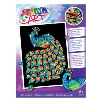 Peacock Sequin Art Kit
