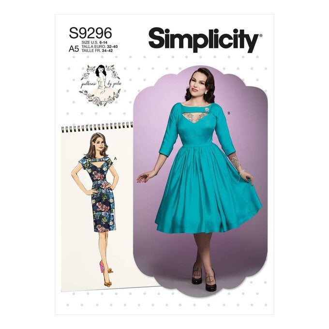 Simplicity Women’s Dress Sewing Pattern S9296 (6-14) image number 1